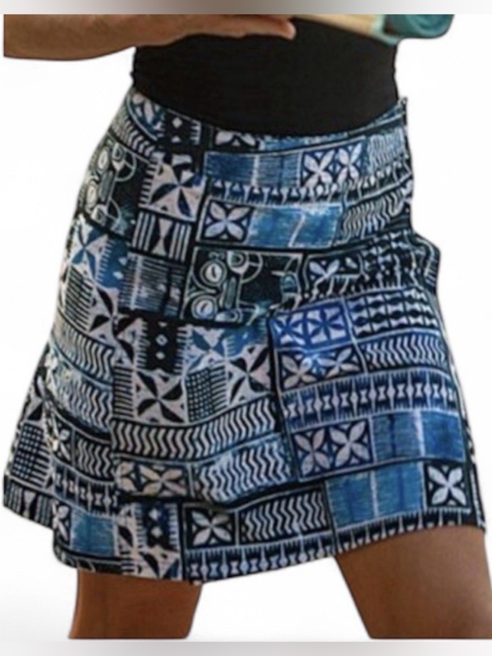 Rip skirt Hawaii XL blue wrap skirt